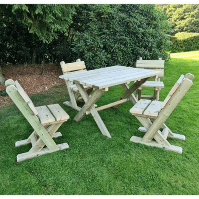 Churnet Valley Ashcombe Table Set - Sits 4 - Churnet Valley