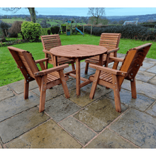 Load image into Gallery viewer, Churnet Valley 4 Seater Round 4 Chairs - Churnet Valley
