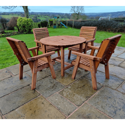 Churnet Valley 4 Seater Round 4 Chairs - Churnet Valley