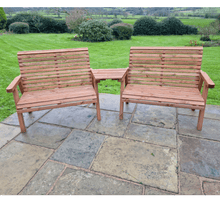 Load image into Gallery viewer, Churnet Valley 4 Seat Set 2 x 2 Seat Benches Angled Tray - Churnet Valley
