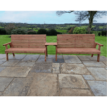 Load image into Gallery viewer, Churnet Valley 6 Seat Set 2 x 3 Seat Benches Straight Tray - Churnet Valley
