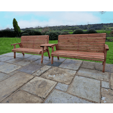 Load image into Gallery viewer, Churnet Valley 6 Seat Set 2 x 3 Seat Benches Straight Tray - Churnet Valley
