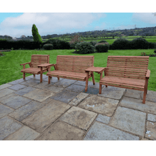 Load image into Gallery viewer, Churnet Valley 7 Seat Set 1 x 3 Seat Bench and 2x 2 Seat Bench Straight Tray - Churnet Valley
