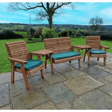 Load image into Gallery viewer, Churnet Valley 4 Seat Set 1 x 2 Seat Bench and 2 Chairs Angled Tray - Churnet Valley
