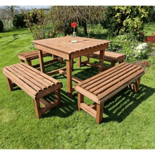 Load image into Gallery viewer, Churnet Valley Contemporary Table and Bench Set - Sits 8 - Churnet Valley
