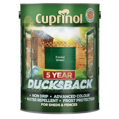Cuprinol Ducksback 5 Year Waterproof for Sheds and Fences - 5 Litre - Cuprinol