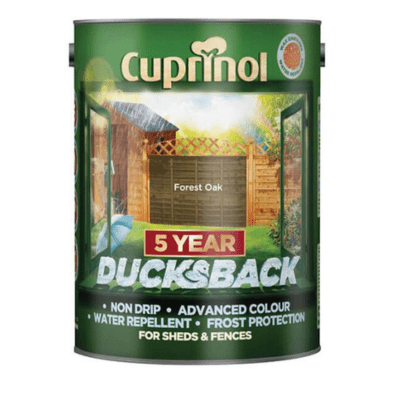 Cuprinol Ducksback 5 Year Waterproof for Sheds and Fences - 5 Litre - Cuprinol