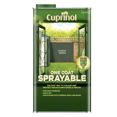 Cuprinol One Coat Sprayable Fence Treatment - 5 Litre - Cuprinol