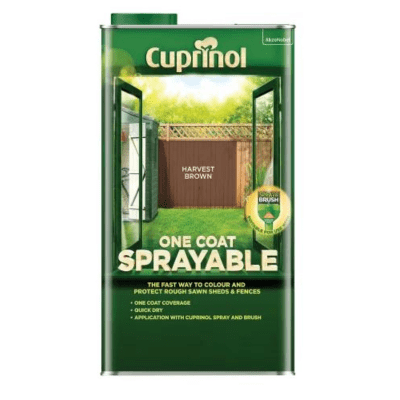 Cuprinol One Coat Sprayable Fence Treatment - 5 Litre - Cuprinol