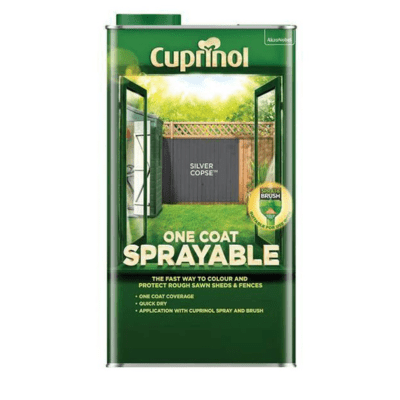 Cuprinol One Coat Sprayable Fence Treatment - 5 Litre - Cuprinol