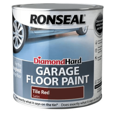 Ronseal Diamond Hard Garage Floor Paint 2.5 Litres - Tile Red - Ronseal