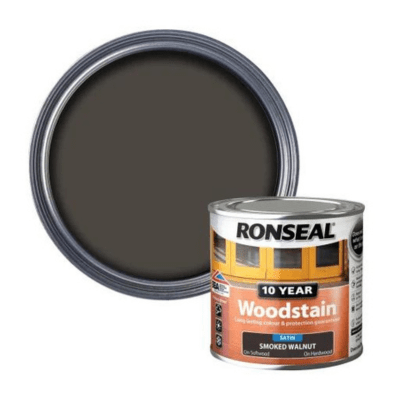 Ronseal 10 Year Woodstain 2.5 Litres - Smoked Walnut - Ronseal