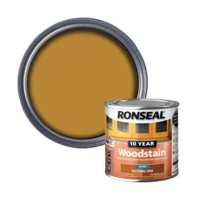 Ronseal 10 Year Woodstain 250ml - Natural Oak - Ronseal