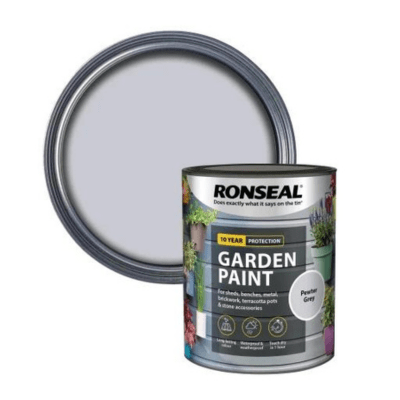 Ronseal Garden Paint 750ml - Pewter Grey - Ronseal