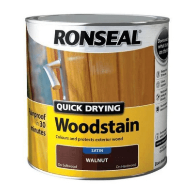 Ronseal Quick Drying Woodstain 2.5 Litres - Walnut - Ronseal