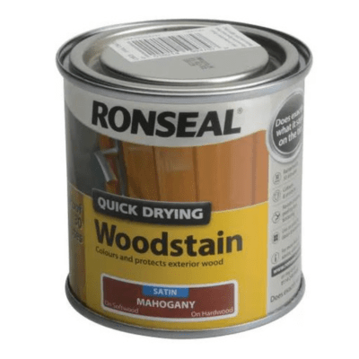 Ronseal Quick Drying Woodstain 750ml - Mahogany - Ronseal