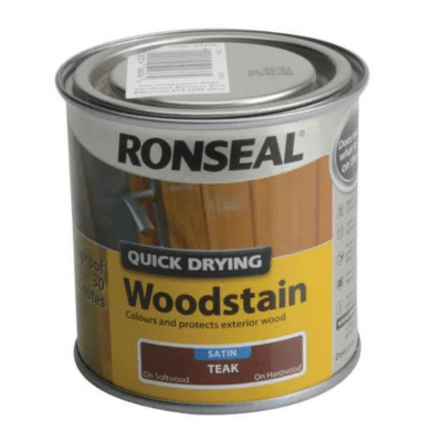 Ronseal Quick Drying Woodstain 750ml - Teak - Ronseal