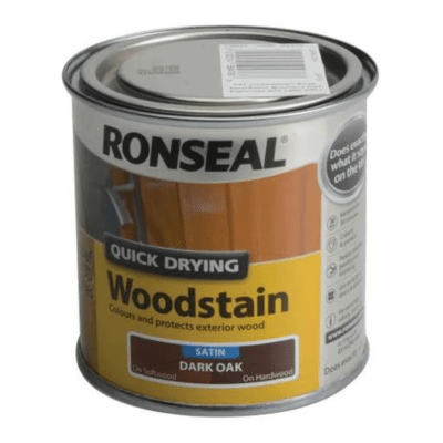Ronseal Quick Drying Woodstain 750ml - Dark Oak - Ronseal