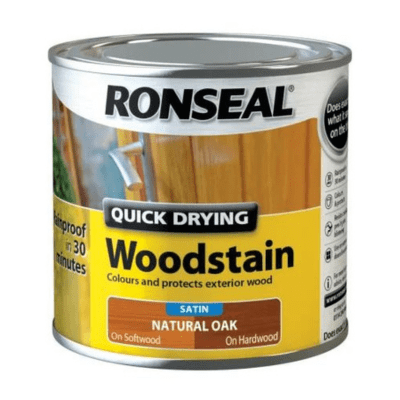 Ronseal Quick Drying Woodstain 750ml - Natural Oak - Ronseal
