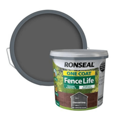 Ronseal One Coat Fence Life 5 Litres - Charcoal Grey - Ronseal