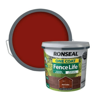 Ronseal One Coat Fence Life 5 Litres - Red Cedar - Ronseal