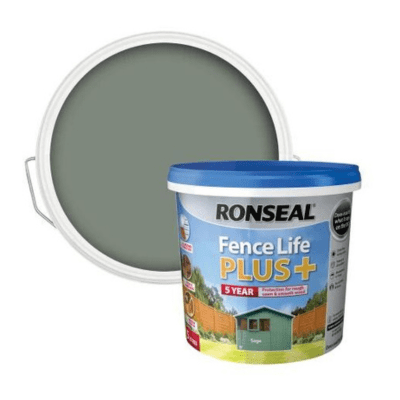 Ronseal Fence Life Plus+ 5 Litres - Sage - Ronseal