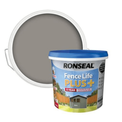 Ronseal Fence Life Plus+ 5 Litres - Slate - Ronseal