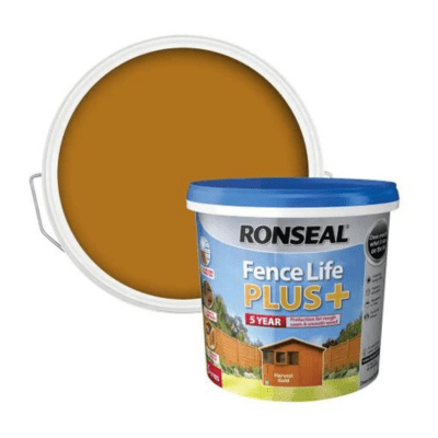Ronseal Fence Life Plus+ 5 Litres - Harvest Gold - Ronseal