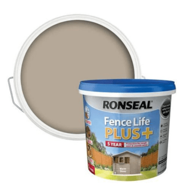 Ronseal Fence Life Plus+ 5 Litres - Warm Stone - Ronseal
