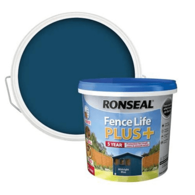 Ronseal Fence Life Plus+ 5 Litres - Mignight Blue - Ronseal