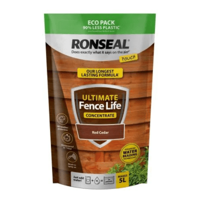 Ronseal Ultimate Fence Life Concentrate 950ml - Red Cedar - Ronseal