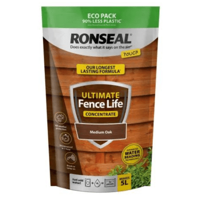 Ronseal Ultimate Fence Life Concentrate 950ml - Medium Oak - Ronseal