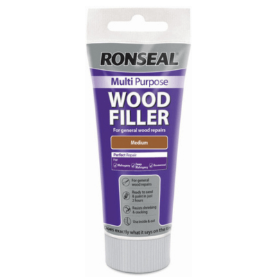 Ronseal Multipurpose Wood Filler Tube 325g - Medium - Ronseal