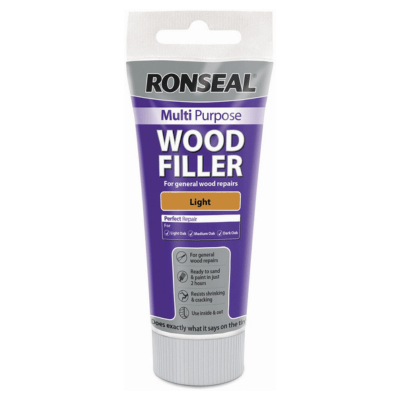 Ronseal Multipurpose Wood Filler Tube 100g - Light - Ronseal