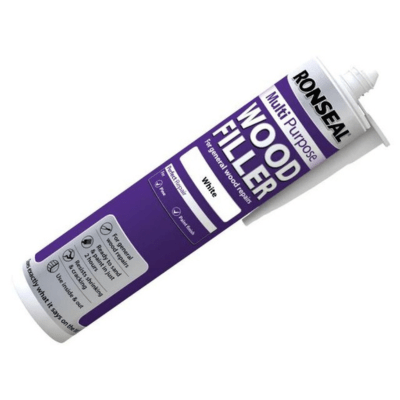 Ronseal Multipurpose Wood Filler Cartridge 310ml - White - Ronseal