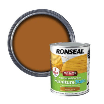 Ronseal Ultimate Protection Hardwood Garden Furniture Stain - Natural Cedar - Ronseal