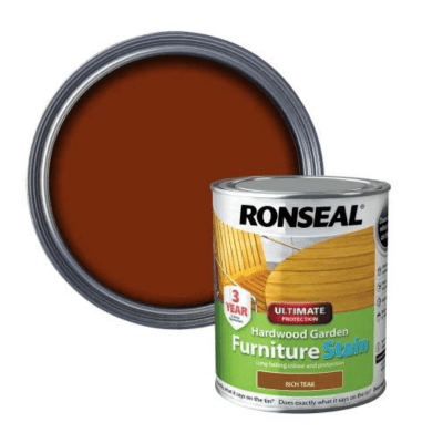 Ronseal Ultimate Protection Hardwood Garden Furniture Stain - Rich Teak - Ronseal