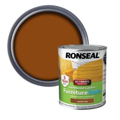 Ronseal Ultimate Protection Hardwood Garden Furniture Stain - English Oak - Ronseal