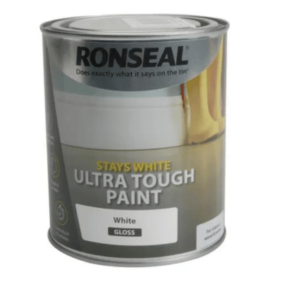 Ronseal Stays White Ultra Tough Paint 750ml - All Colours - Ronseal