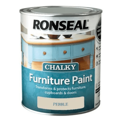 Ronseal Chalky Furniture Paint 750ml - Pebble - Ronseal