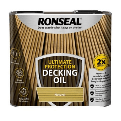 Ronseal Ultimate Protection Decking Oil 5 Litres - Natural - Ronseal