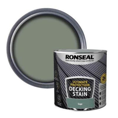 Ronseal Ultimate Protection Decking Stain 2.5 Litres - Sage - Ronseal