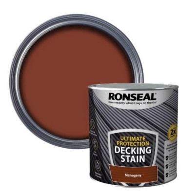 Ronseal Ultimate Protection Decking Stain 2.5 Litres - Rich Mahogany - Ronseal
