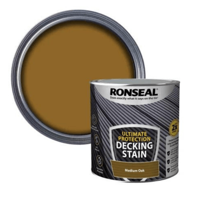 Ronseal Ultimate Protection Decking Stain 2.5 Litres - Medium Oak - Ronseal