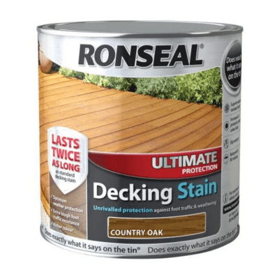 Ronseal Ultimate Protection Decking Stain 2.5 Litres - Country Oak - Ronseal