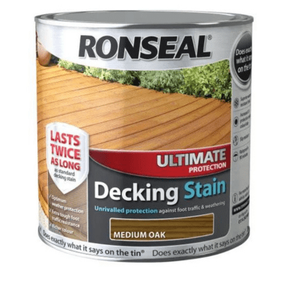 Ronseal Ultimate Protection Decking Stain 2.5 Litres - All Colours - Ronseal