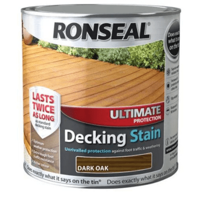 Ronseal Ultimate Protection Decking Stain 2.5 Litres - All Colours - Ronseal
