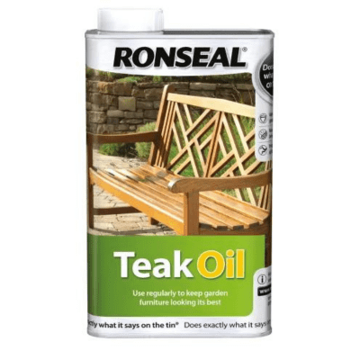 Ronseal Garden Furniture Teak Oil Can - 1 Litre - Ronseal