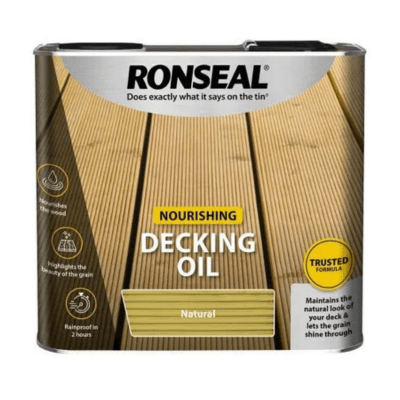 Ronseal Decking Oil 5 Litres - Natural Clear - Ronseal