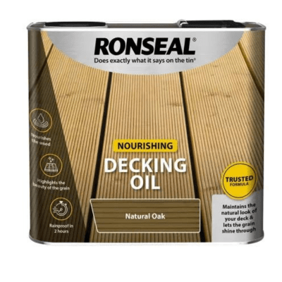 Ronseal Decking Oil 2.5 Litres - Natural Oak - Ronseal